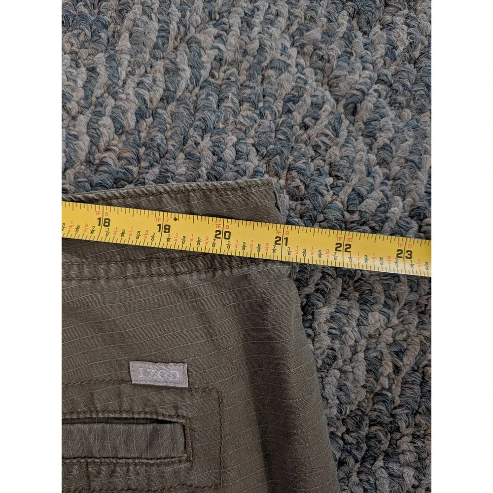 IZOD Mens Ripstop Cargo Shorts Olive Green Size 42 4538572 Casual Outdoor